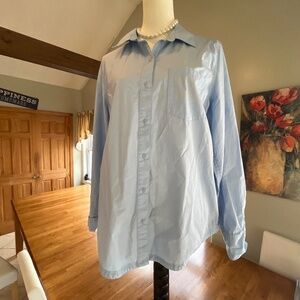 Aerie OffLine Blue Button Down Shirt